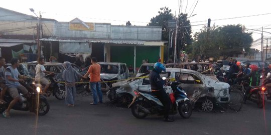 Lokasi Mobil Terbakar di Petamburan Jadi Tempat Ngabuburit Warga