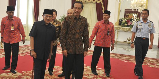 Bertemu Jokowi, Habibie Ucapkan Selamat dan Beri Dukungan