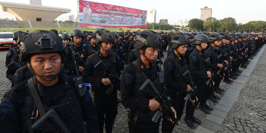 Pengamanan Arus Mudik dari Aksi Teror, Polri dan TNI Dilengkapi Senjata Api