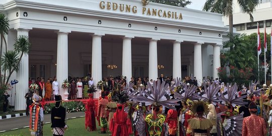 Jokowi Pimpin Ucapara Hari Lahir Pancasila di Gedung Pancasila Kemenlu