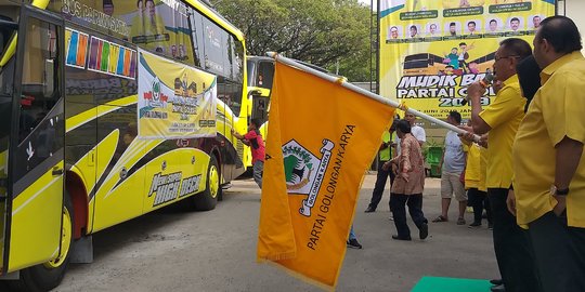 Lepas 1.580 Pemudik Gratis, Golkar Ucapkan Terima Kasih Sudah Coblos Jokowi-Ma'ruf