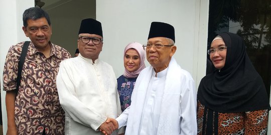 Ma'ruf Amin Buka Puasa Bersama di Rumah OSO