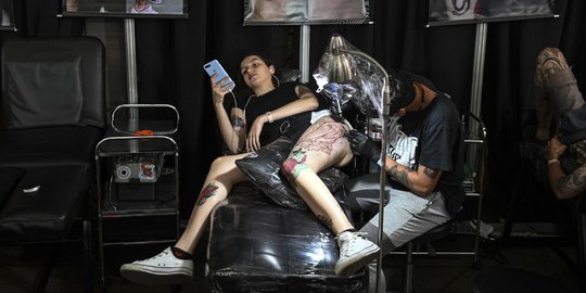 Antusias Pecinta Tato Ikuti Expotattoo Colombia 2019