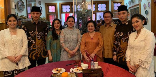 Bersama Ibas, AHY Silaturahmi ke Kediaman Megawati Soekarnoputri