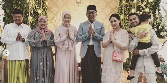 Momen Lebaran Pasangan Raffi Ahmad-Nagita Bertemu Gubernur Jabar