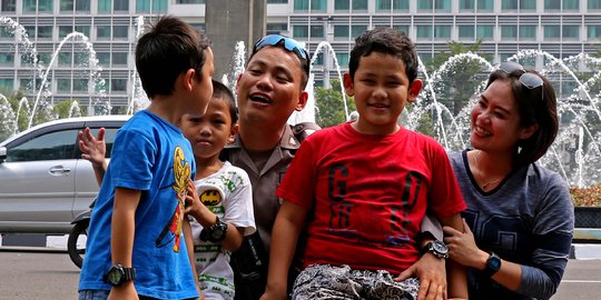 Kisah Polisi Tak Bisa Mudik Lantaran Jaga Ibu Kota