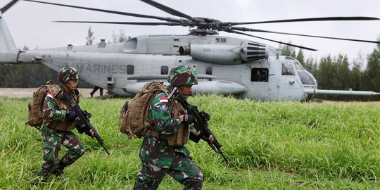 Marinir TNI AL & US Marine Gelar Latihan Bersama di Sidoarjo