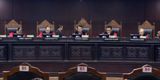 MK Tolak 15 Pihak yang Mendaftar Sebagai Pihak Terkait