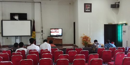 Nobar Sidang Sengketa Pilpres di USU Sepi Penonton