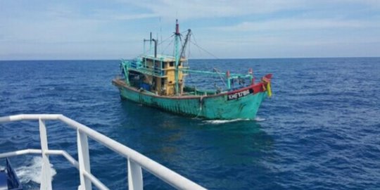 Diduga akan Menangkap Ikan, Kapal Berbendera Malaysia Ditangkap PSDKP Aceh