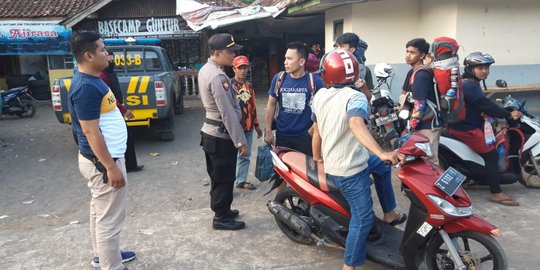 Pendaki Gunung Guntur Meningkat, Polisi Razia Preman yang Lakukan Pungli