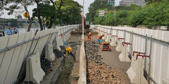 Proyek LRT di Setiabudi Tengah Mulai Dikerjakan