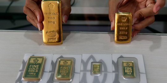 Harga Emas Naik Lagi Sentuh Rp684.000 per Gram