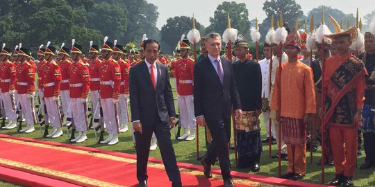 Presiden Jokowi Sambut Kunjungan Presiden Argentina di Istana Bogor