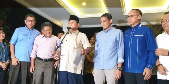 Prabowo: Pimpinan Koalisi akan Musyawarah Tentukan Langkah ke Depan