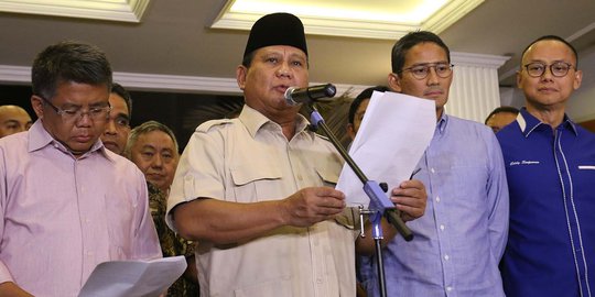 Prabowo Tak Ucapkan Selamat ke Jokowi, Politisi Gerindra Sebut Cuma Pilihan Kata