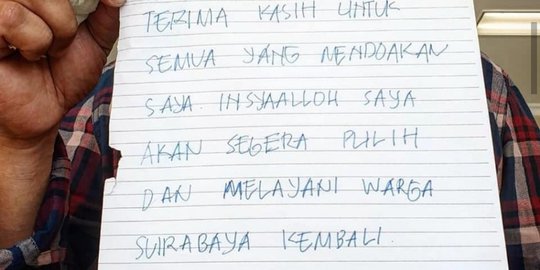 Kondisi Mulai Membaik, Risma Tulis Surat untuk Warga Surabaya