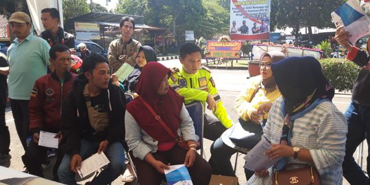 Seratus Motor di Garut Bayar Pajak Tahunan Gratis di HUT ke-73 Polri