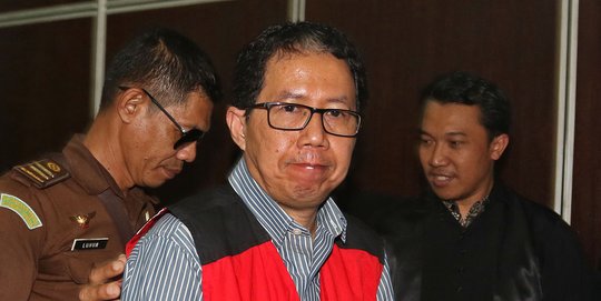 Ekspresi Joko Driyono Dituntut 2,5 Tahun Penjara