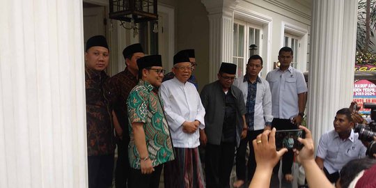 Ma'ruf Amin Sebut Jumlah Menteri Disesuaikan dengan Seluruh Partai Koalisi