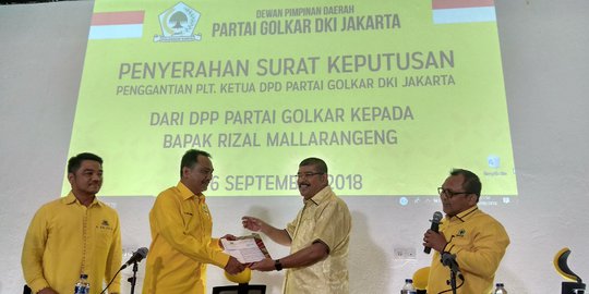 Golkar DKI Tegaskan Tak Ada Urgensi Gelar Musdalub Ganti Rizal Mallarangeng