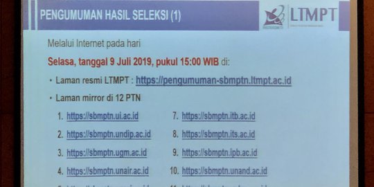 168.742 dari 714.652 Siswa Diterima Lewat Jalur SBMPTN