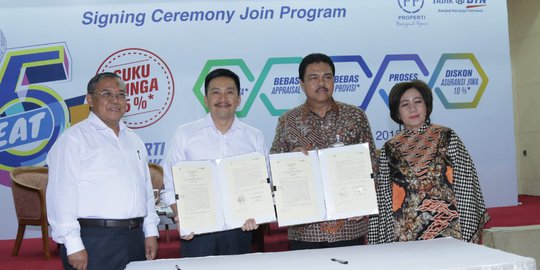 Bank BTN Gandeng PP Properti Tawarkan Bunga KPR 5 Persen