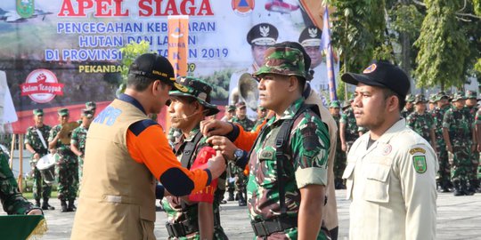 Kepala BNPB Lepas 1.500 Personel Gabungan Cegah Karhutla Riau