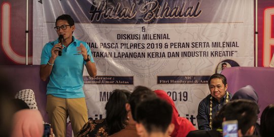 Diskusi Milenial Bareng Sandiaga Uno dan Anis Matta