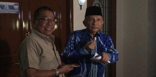 Amien Usai Bertemu Prabowo : Sekarang Hanya Ada Cebong Bersayap