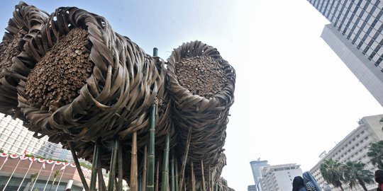 Pembuat Karya Seni Bambu di Bundaran HI: Perencanaan Waktu Itu Hanya untuk 6 Bulan