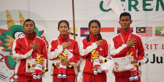 Atletik Sumbang 3 Emas di ASG Hari Kedua, Indonesia Sementara Pimpin Klasemen