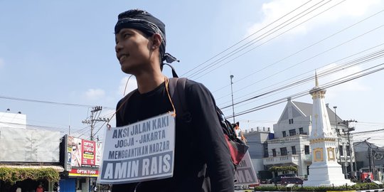 Amien Rais Sudah Tua, Pemuda asal Blora Gantikan Nazar Jalan Kaki Yogya ke Jakarta