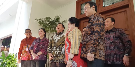 Tiba di Teuku Umar, Prabowo Disambut Megawati, Puan Hingga Budi Gunawan