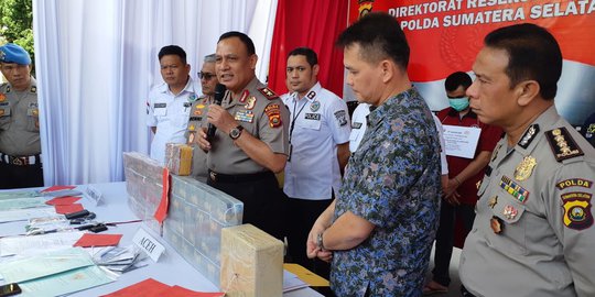 Polda Sumsel Sita Harta Rp8,4 Miliar Milik Bandar Narkoba Hasil Pencucian Uang