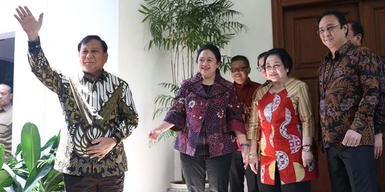 PDIP Sebut Pertemuan Megawati-Prabowo Tak Terkait Pertemuan 4 Parpol Koalisi
