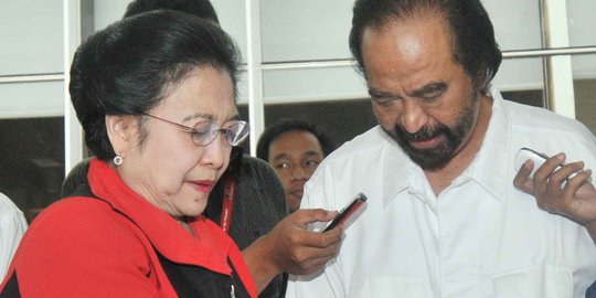 Absen Rapat 4 Ketum Parpol, PDIP Pastikan Megawati-Surya Paloh Masih 'Mesra'