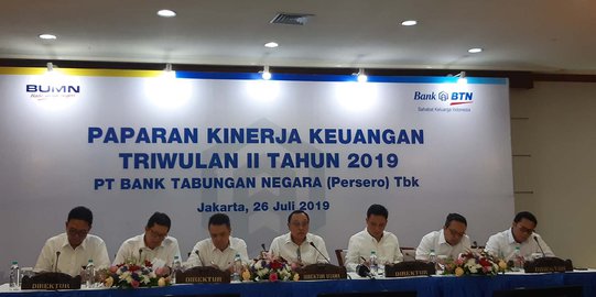 Semester-I 2019, Laba Bersih BTN Turun 7,1 Persen Menjadi Rp1,3 Triliun