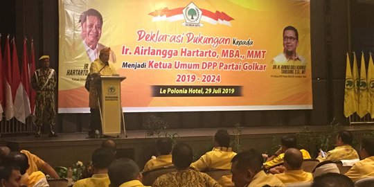 Airlangga Klaim Didukung 100 Persen DPD Golkar Se-Sumatera di Munas