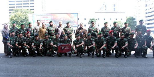 Pindad Berikan Apresiasi Rp1,25 M Kepada Kontingen Petembak AASAM 2019