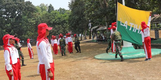 Intip Calon Paskibraka 2019 Latihan Baris-berbaris