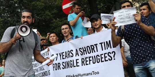 Pencari Suaka Demo UNHCR