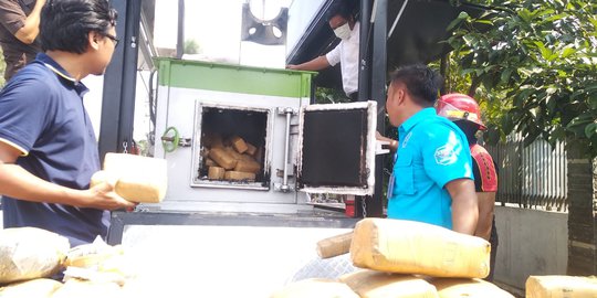 BNN Banten Musnahkan 150 Kg Ganja Asal Aceh