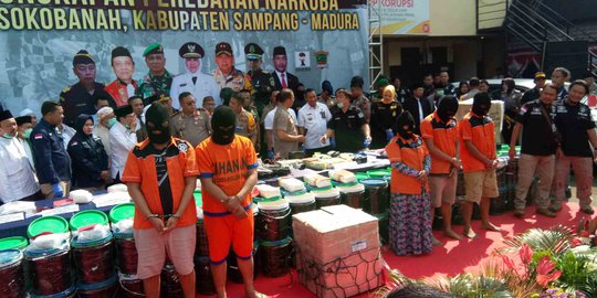 Sita 50 Kg Sabu, Polisi Bongkar Jaringan Narkoba Asal Madura
