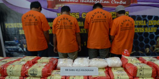 Polisi Bongkar Peredaran Narkoba Jaringan Malaysia-Indonesia
