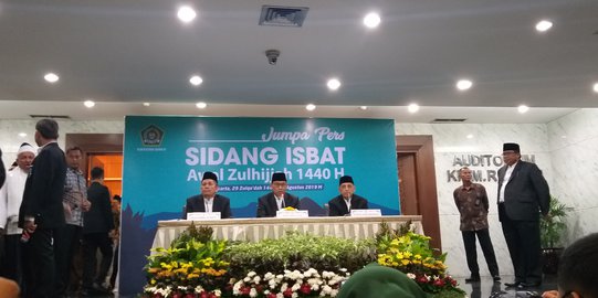 Hasil Sidang Isbat Kemenag: Idul Adha Jatuh pada 11 Agustus 2019