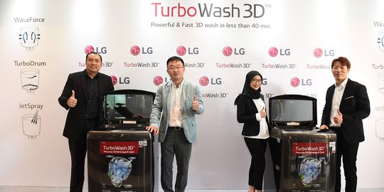 Tawarkan Kecepatan dan Hemat Energi, LG Indonesia Pasarkan Mesin Cuci TurboWash 3D