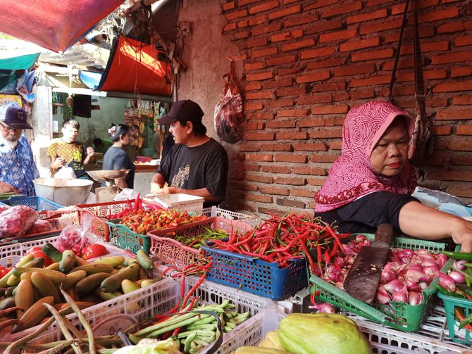 pedagang cabai di bekasi