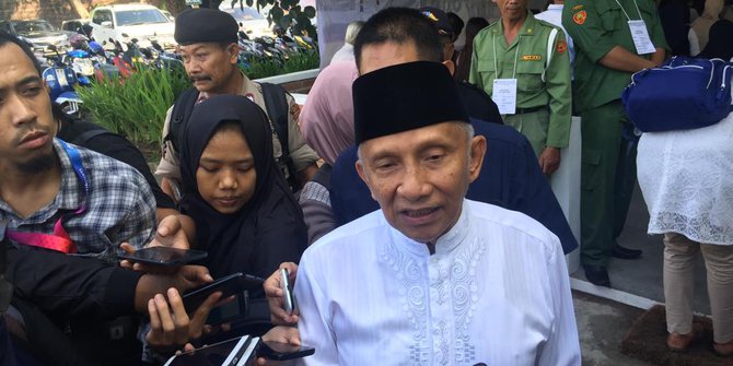 Amien Rais: Jangan Harap PAN Lolos DPR Jika Gabung Jokowi-Ma'ruf