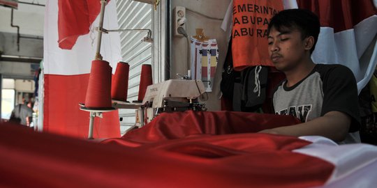 Produsen Bendera Merah Putih Kebanjiran Order